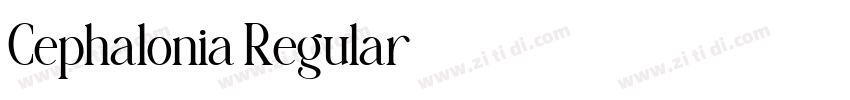 Cephalonia Regular字体转换